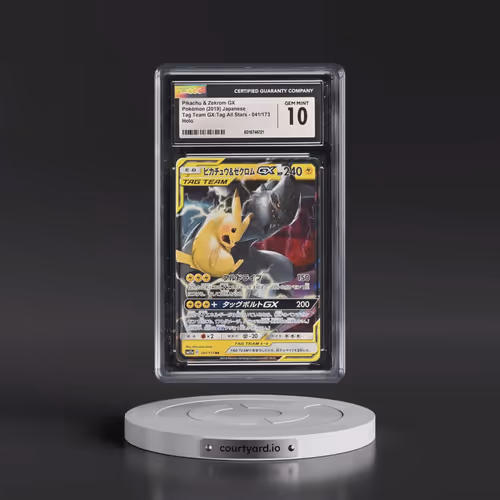 2019 Tag Team GX: Tag All Stars #041/173 Pikachu & Zekrom GX - Holo (CGC 10 GEM MINT)
