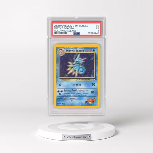 2000 Pokémon Gym Heroes #9 Misty's Seadra - Holo-Prerelease (PSA 1 PR)