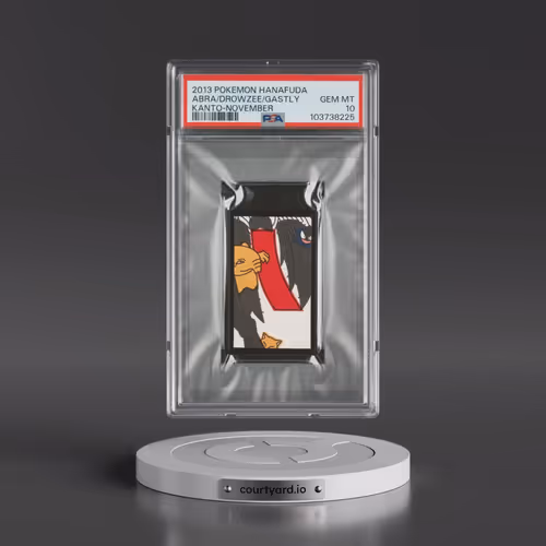 2013 Pokémon Hanafuda Kanto Abra/Drowzee/Gastly - November (PSA 10 GEM MINT)