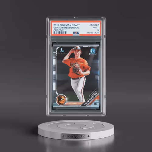 2019 Bowman Draft #BDC22 Gunnar Henderson - Chrome (PSA 9 MINT)