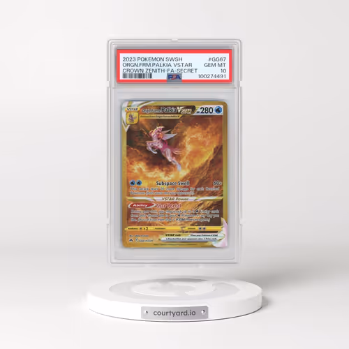 2023 Pokémon Sword and Shield Crown Zenith #GG67 Origin Forme Palkia Vstar - Full Art Secret (PSA 10
