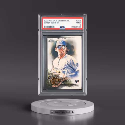2022 Topps Allen & Ginter Chrome #250 Bobby Witt Jr (PSA 9 MINT)
