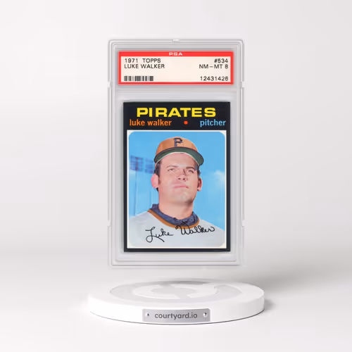 1971 Topps #534 Luke Walker (PSA 8 NM-MT)