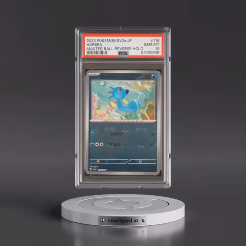 2023 Pokémon Sv2a-Pokemon 151 #116 Horsea - Reverse Holo Master Ball (PSA 10 GEM MINT)