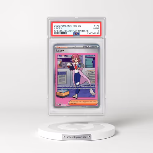 2025 Pokémon Pre EN-Prismatic Evolutions #175 Lacey - Special Illustration Rare (PSA 9 MINT)