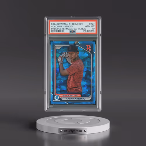 2024 Bowman Chrome Sapphire Edition Prospects #227 Vladimir Asencio - Image Variation (PSA 10 GEM MI