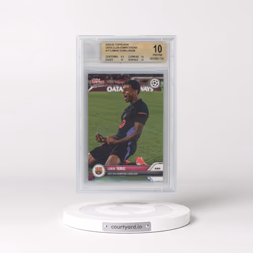 2024-25 Topps Now UEFA Champions League #17 Lamine Yamal (BGS 10 PRISTINE)
