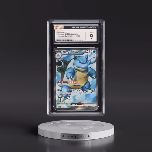 2023 Pokémon Card 151 #186/165 Blastoise ex - Super Rare Holo (CGC 9 MINT)