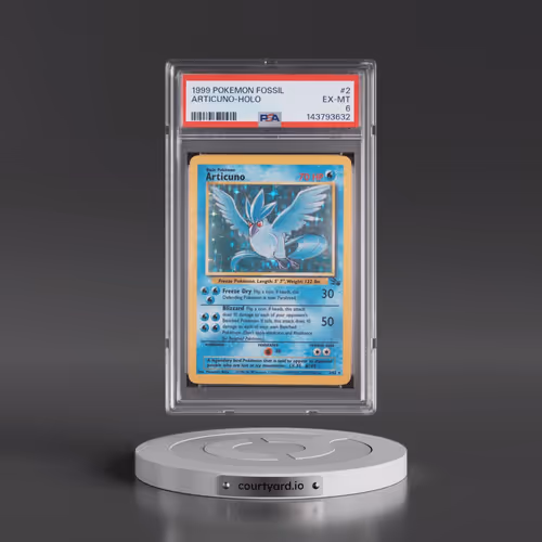 1999 Pokémon Fossil #2 Articuno - Holo (PSA 6 EX-MT)