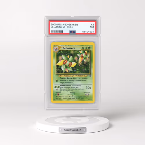 2000 Pokémon Neo Genesis #3 Bellossom - Holo (PSA 7 NM)