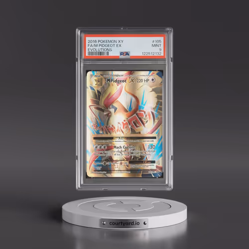 2016 Pokémon XY Evolutions #105 M Pidgeot EX - Holo Full Art (PSA 9 MINT)