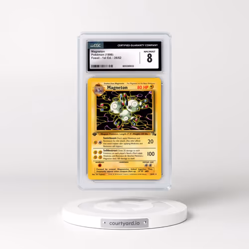 1999 Fossil #26/62 Magneton - 1st Edition 1st Edition (CGC 8 NM-MT)