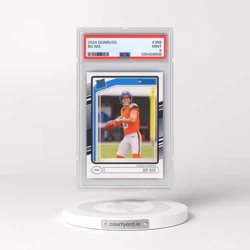 2024 Panini Donruss #369 Bo Nix (PSA 9 MINT)
