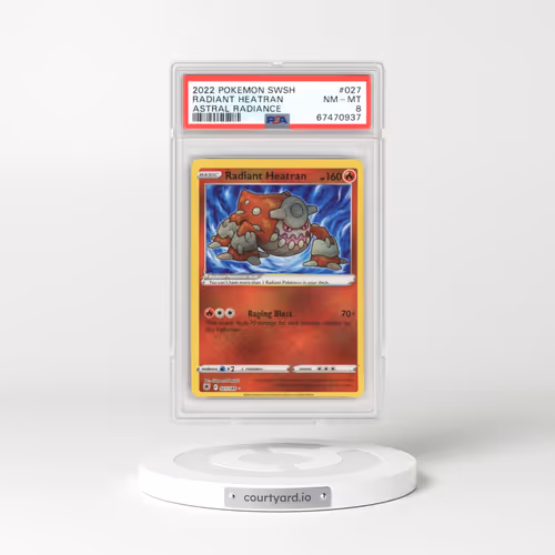 2022 Astral Radiance #027 Radiant Heatran - Holo (PSA 8 NM-MT)
