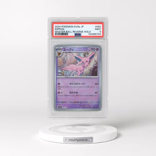 2024 Pokémon Sv8a-Terastal Fest EX #062 Espeon - Reverse Holo Master Ball (PSA 9 MINT)