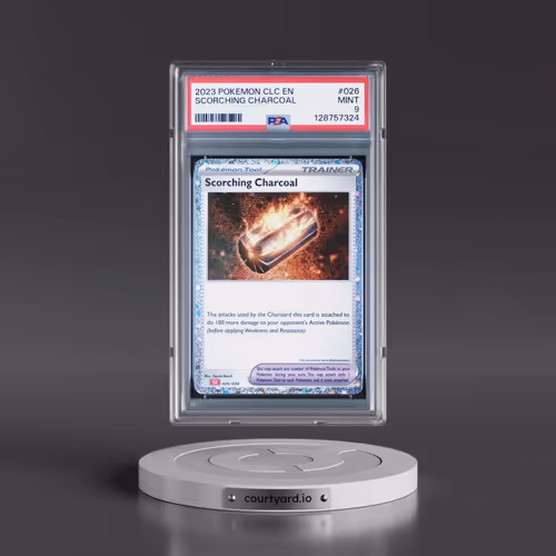 2023 Pokémon Clc-Trading Card Game Classic Charizard & HO-Oh EX Deck #026 Scorching Charcoal (PSA 9
