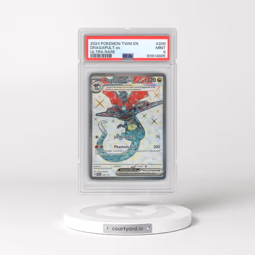2024 Pokémon Twm EN-Twilight Masquerade #200 Dragapult EX - Holo Ultra Rare (PSA 9 MINT)