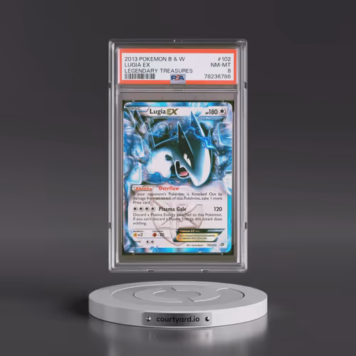 2013 Pokémon Black & White Legendary Treasures #102 Lugia EX - Holo (PSA 8 NM-MT)