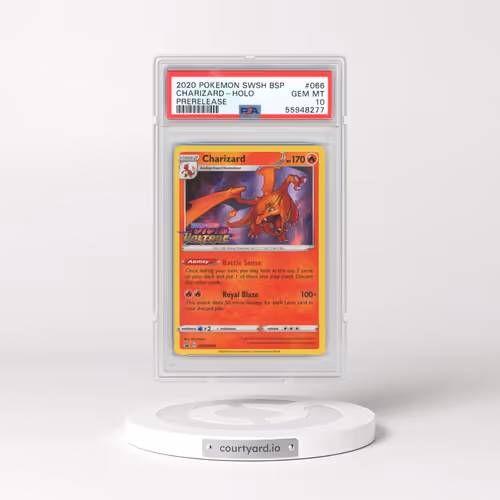 2020 Pokémon Swsh Black Star Promo #066 Charizard - Holo Prerelease (PSA 10 GEM MINT)