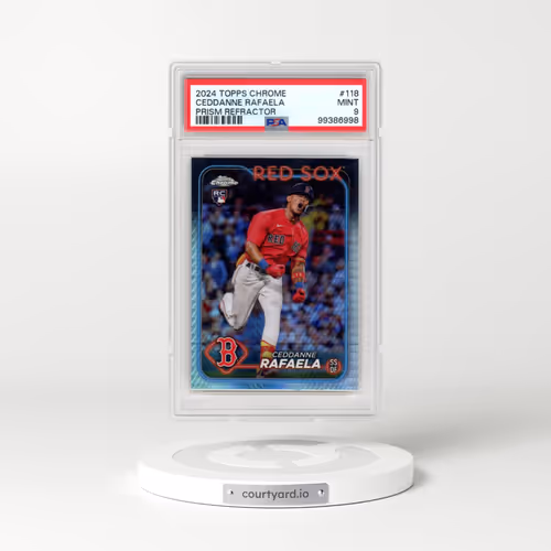 2024 Topps Chrome #118 Ceddanne Rafaela - Prism Refractor (PSA 9 MINT)