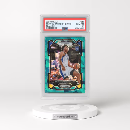 2023 Panini Prizm #148 Trayce Jackson-Davis - Teal Ice (PSA 10 GEM MINT)