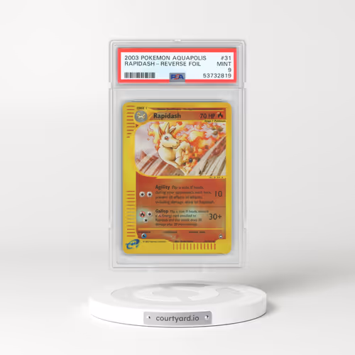 2003 Pokémon Aquapolis #31 Rapidash - Reverse Foil (PSA 9 MINT)