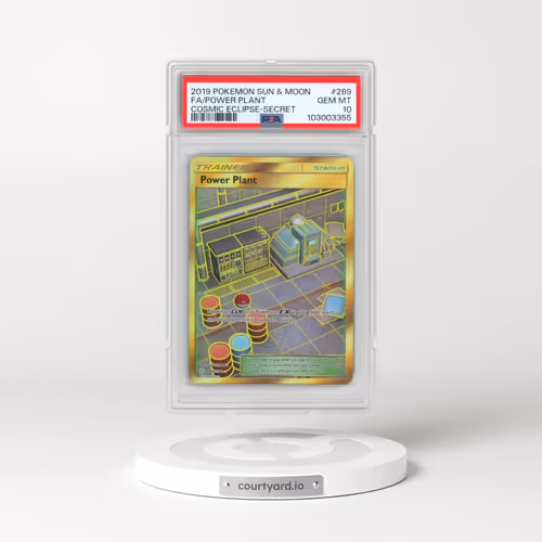 2019 Pokémon Sun & Moon Cosmic Eclipse #269 Power Plant - Full Art Secret (PSA 10 GEM MINT)
