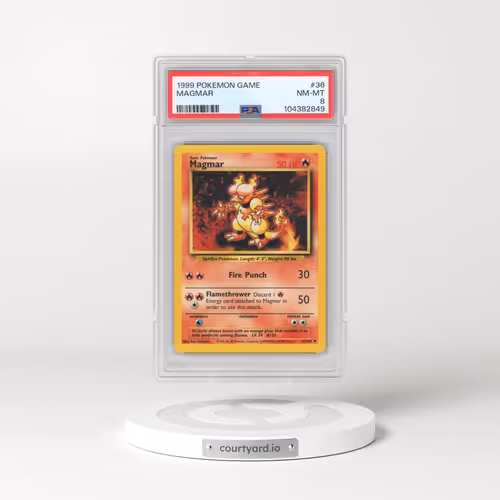 1999 Pokémon Game #36 Magmar (PSA 8 NM-MT)