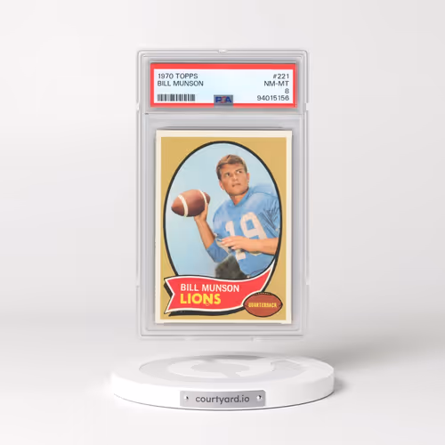 1970 Topps #221 Bill Munson (PSA 8 NM-MT)