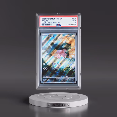 2024 Pokémon Paf EN-Paldean Fates #226 Pawmi - Illustration Rare (PSA 9 MINT)
