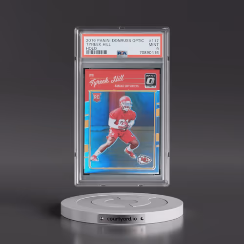 2016 Panini Donruss Optic #117 Tyreek Hill - Holo (PSA 9 MINT)