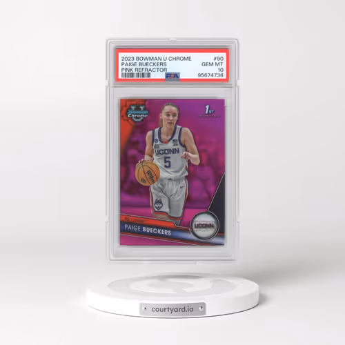 2023 Bowman University Chrome #90 Paige Bueckers - Pink Refractor (PSA 10 GEM MINT)