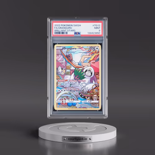 2022 Pokémon Sword & Shield Brilliant Stars #TG12 Oranguru - Full Art (PSA 9 MINT)