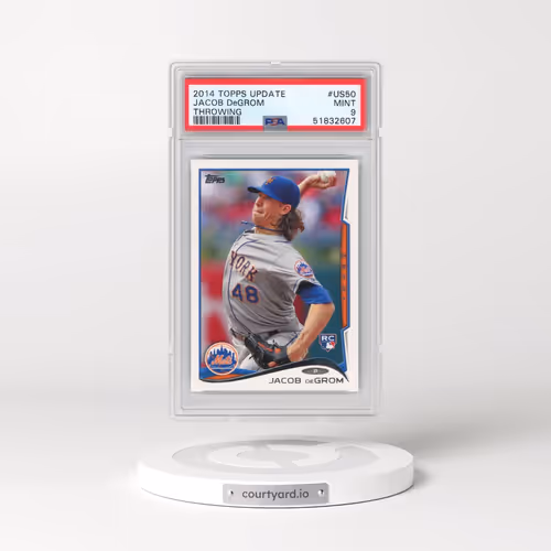 2014 Topps Update #US50 Jacob DeGrom - Throwing (PSA 9 MINT)