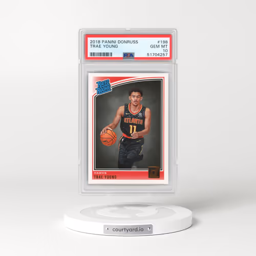 2018 Panini Donruss #198 Trae Young (PSA 10 GEM MINT)