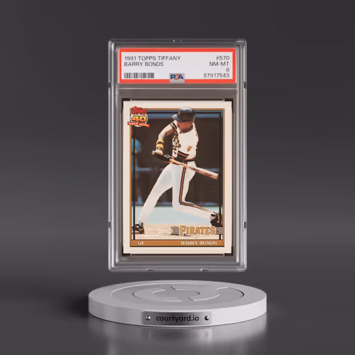 1991 Topps Tiffany #570 Barry Bonds (PSA 8 NM-MT)