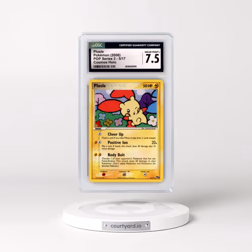 2006 POP Series 3 #5/17 Plusle - Cosmos Holo EX Drag. Front. Blisters (CGC 7.5 NM+)