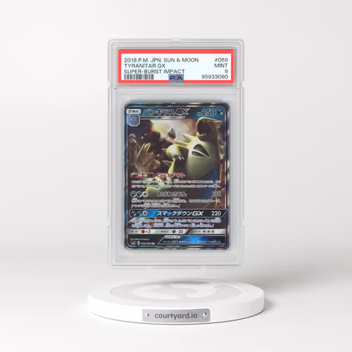 2018 Pokémon Sun & Moon Super-Burst Impact #059 Tyranitar GX - Holo (PSA 9 MINT)