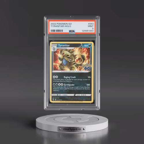2022 Pokémon Go #043 Tyranitar - Holo (PSA 9 MINT)