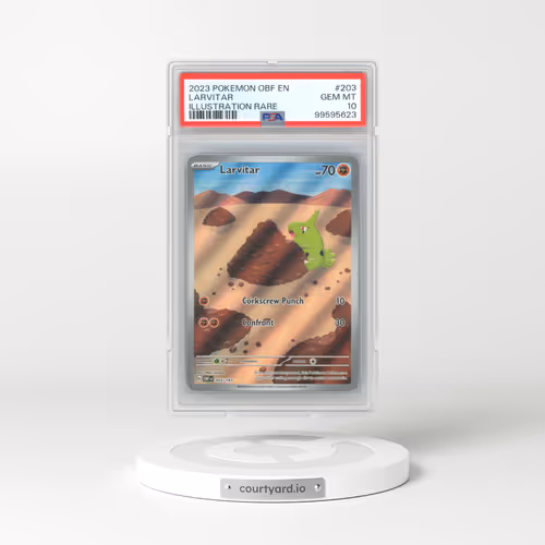 2023 Pokémon Obf EN-Obsidian Flames #203 Larvitar - Illustration Rare (PSA 10 GEM MINT)