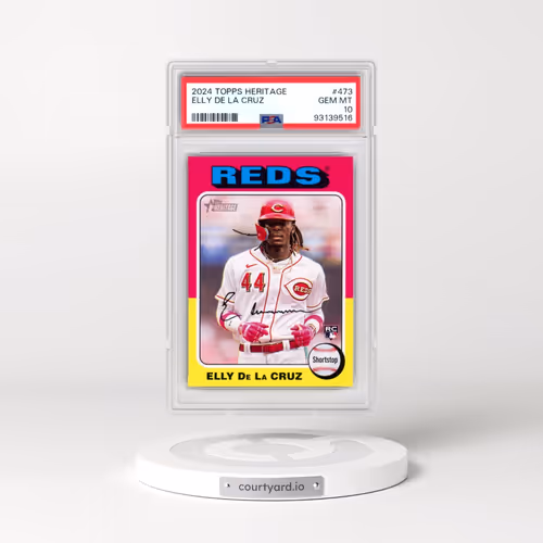 2024 Topps Heritage #473 Elly de La Cruz (PSA 10 GEM MINT)