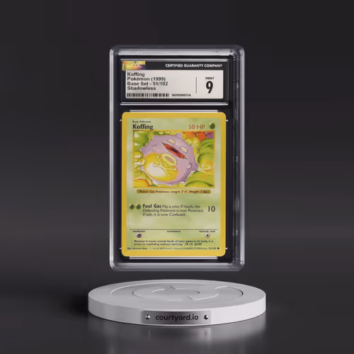 1999 Base Set #51/102 Koffing - Shadowless Shadowless (CGC 9 MINT)