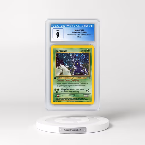 2000 Neo Genesis #6/111 Heracross - 1st Edition Holo (CGC 9 MINT)
