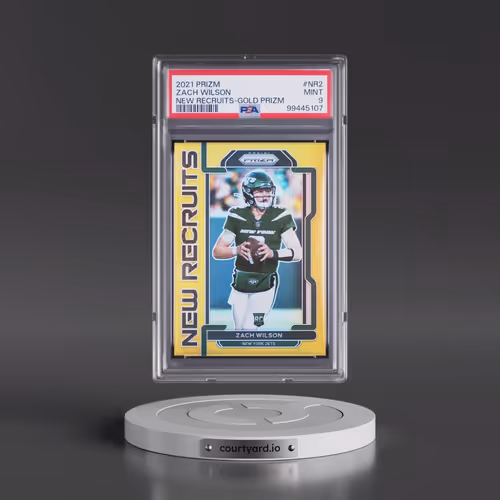 2021 Panini Prizm New Recruits #NR2 Zach Wilson - Gold Prizm (PSA 9 MINT)