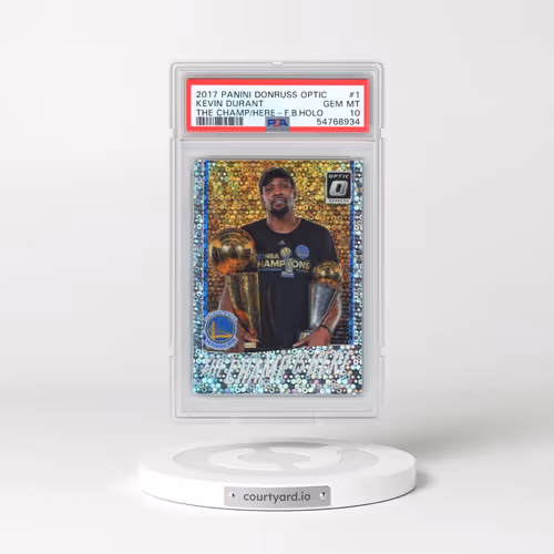 2017 Panini Donruss Optic the Champ Is Here #1 Kevin Durant - Fast Break Holo (PSA 10 GEM MINT)