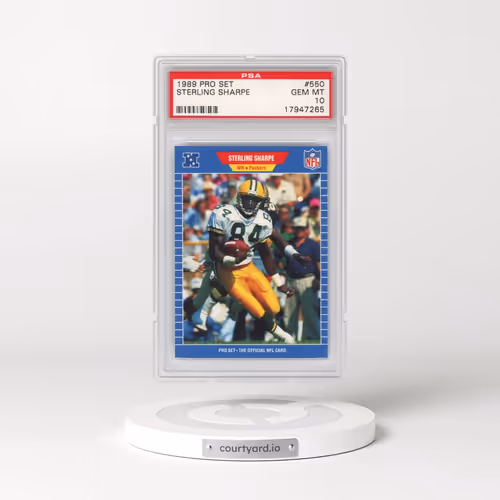 1989 Pro Set #550 Sterling Sharpe (PSA 10 GEM MINT)