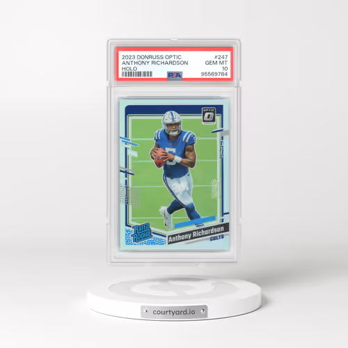 2023 Panini Donruss Optic #247 Anthony Richardson - Holo (PSA 10 GEM MINT)