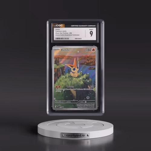 2025 Pokémon Svp EN-SV Black Star Promo #208 Victini - Unova Victini Illustration Collection (CGC 9