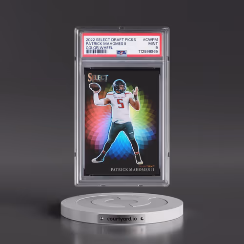 2022 Panini Select Draft Picks Color Wheel #CWPM Patrick Mahomes II (PSA 9 MINT)