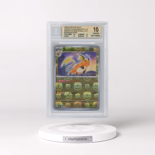 2023 Pokémon Card 151 #026 Raichu - Reverse Holo Master Ball (BGS 10 PRISTINE)